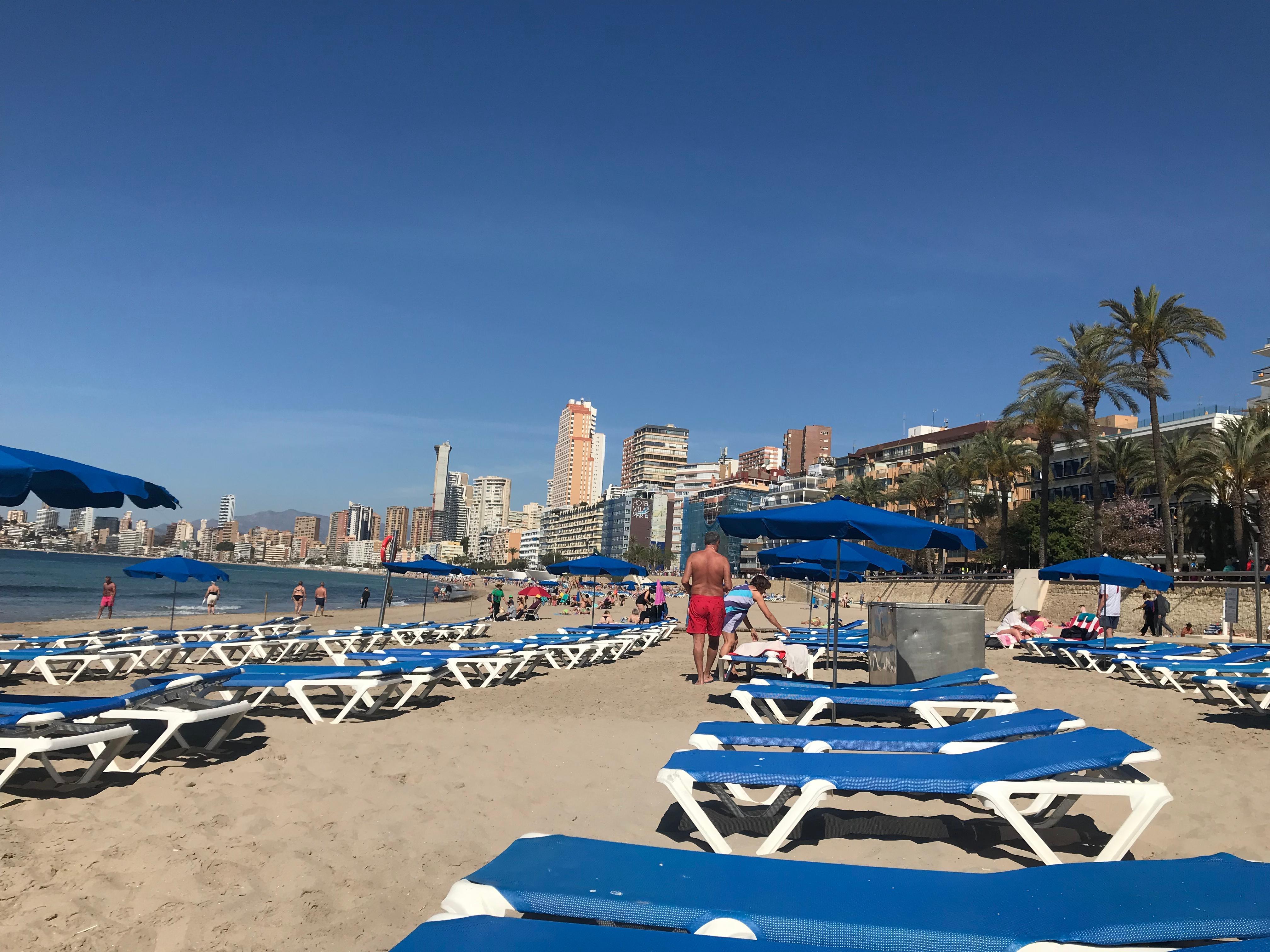 Beach opposite hotel