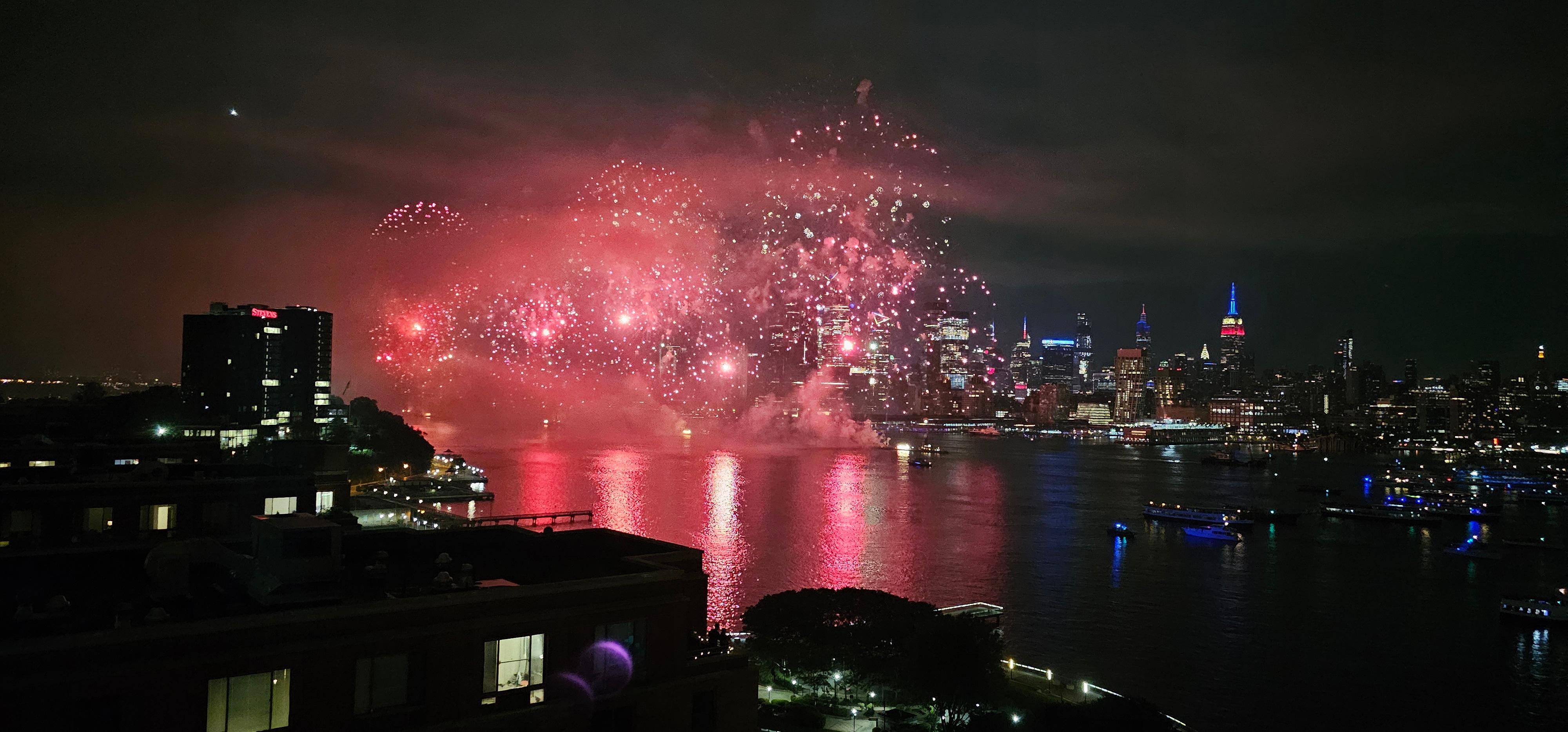 View of fireworks 