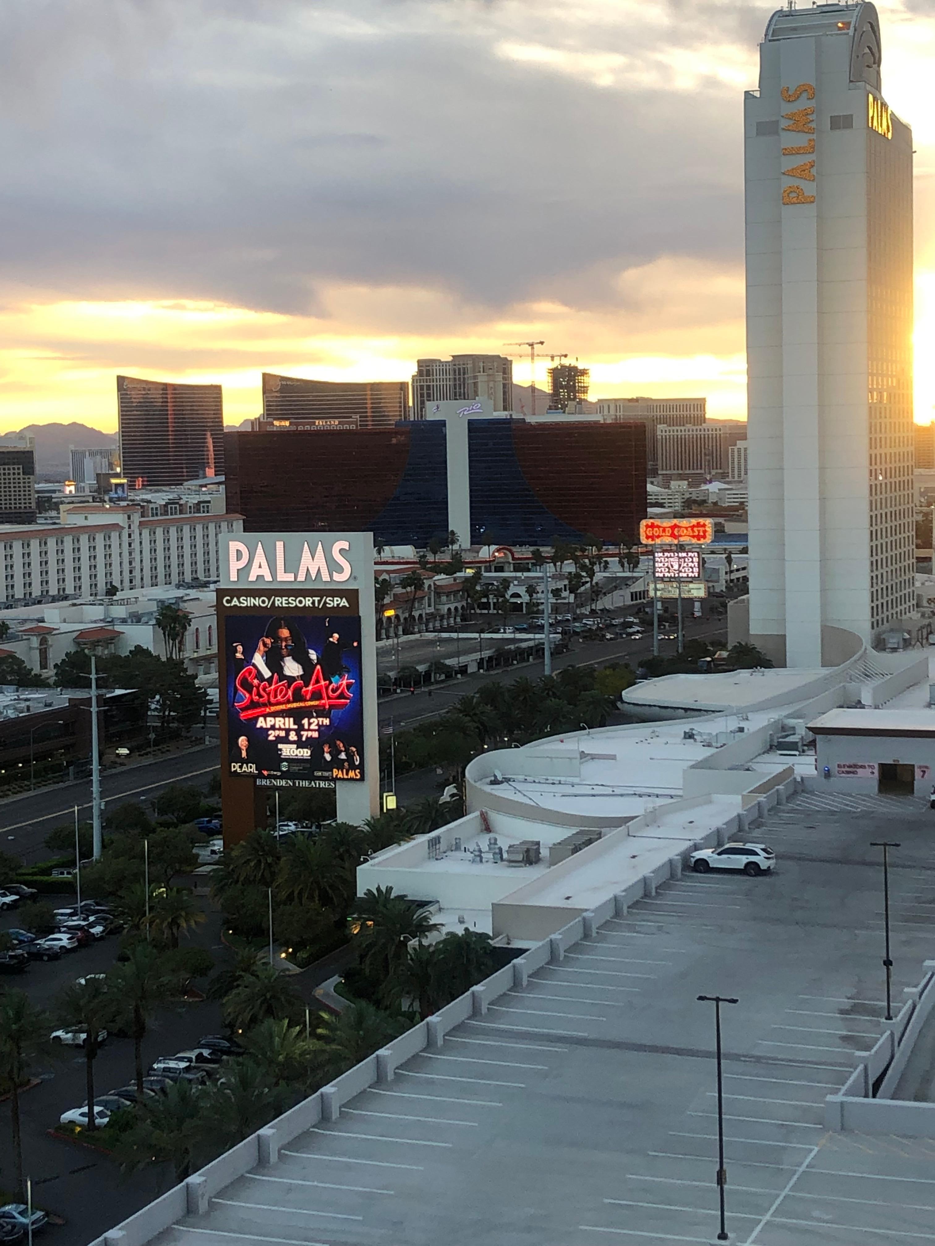 View from balcony of unit 16-316 at Palms Place, Las Vegas.