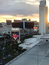 View from balcony of unit 16-316 at Palms Place, Las Vegas.
