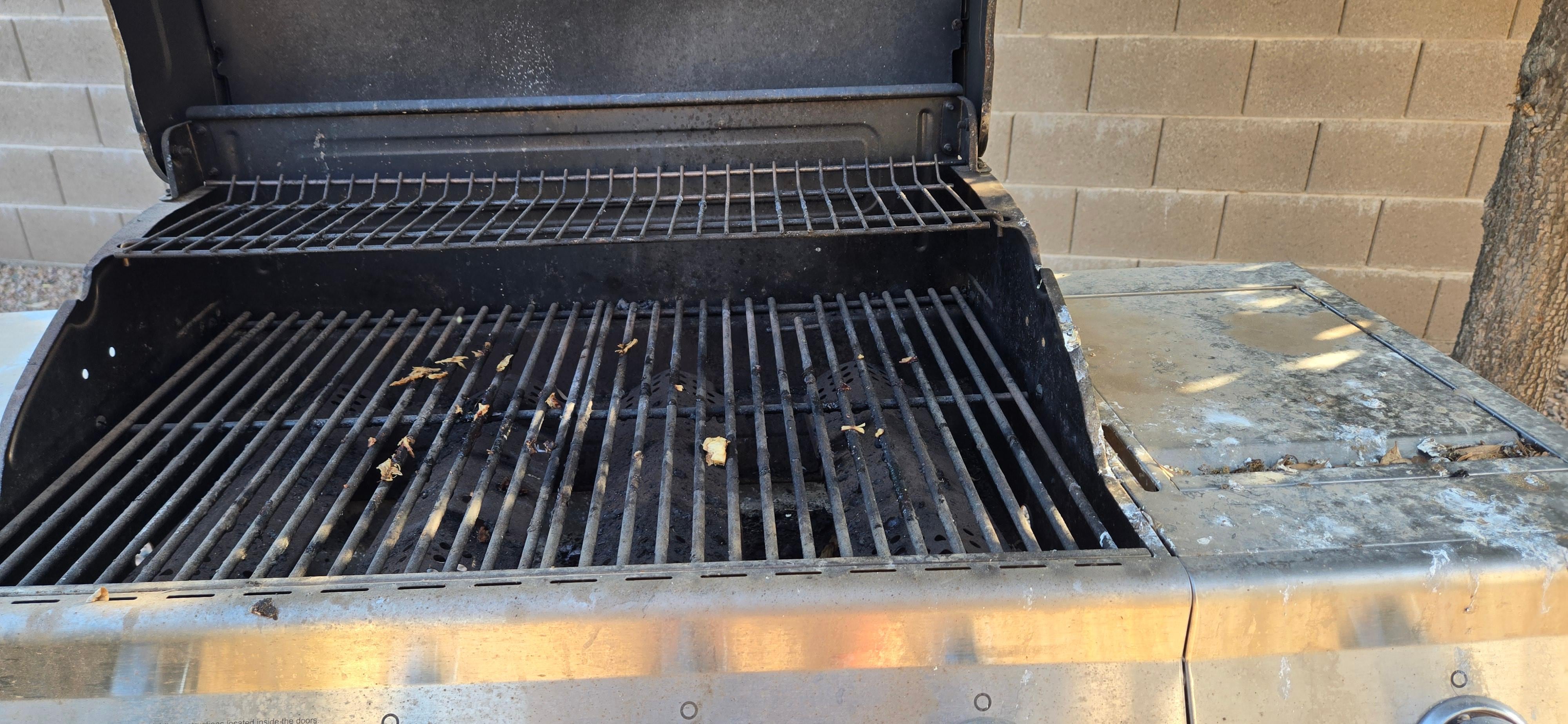 Inside of grill