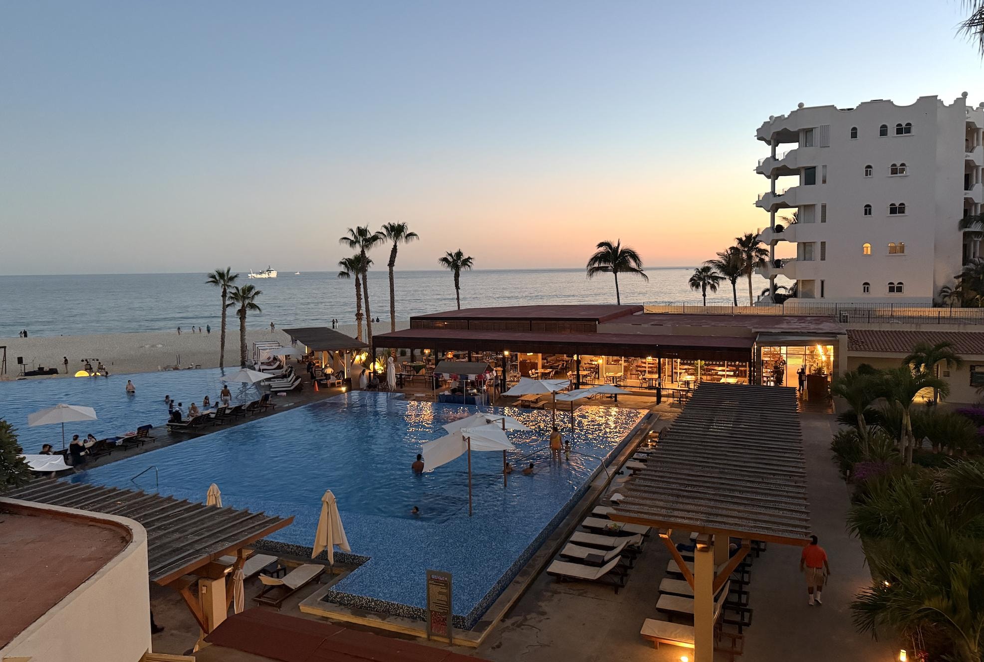 sunset from the room