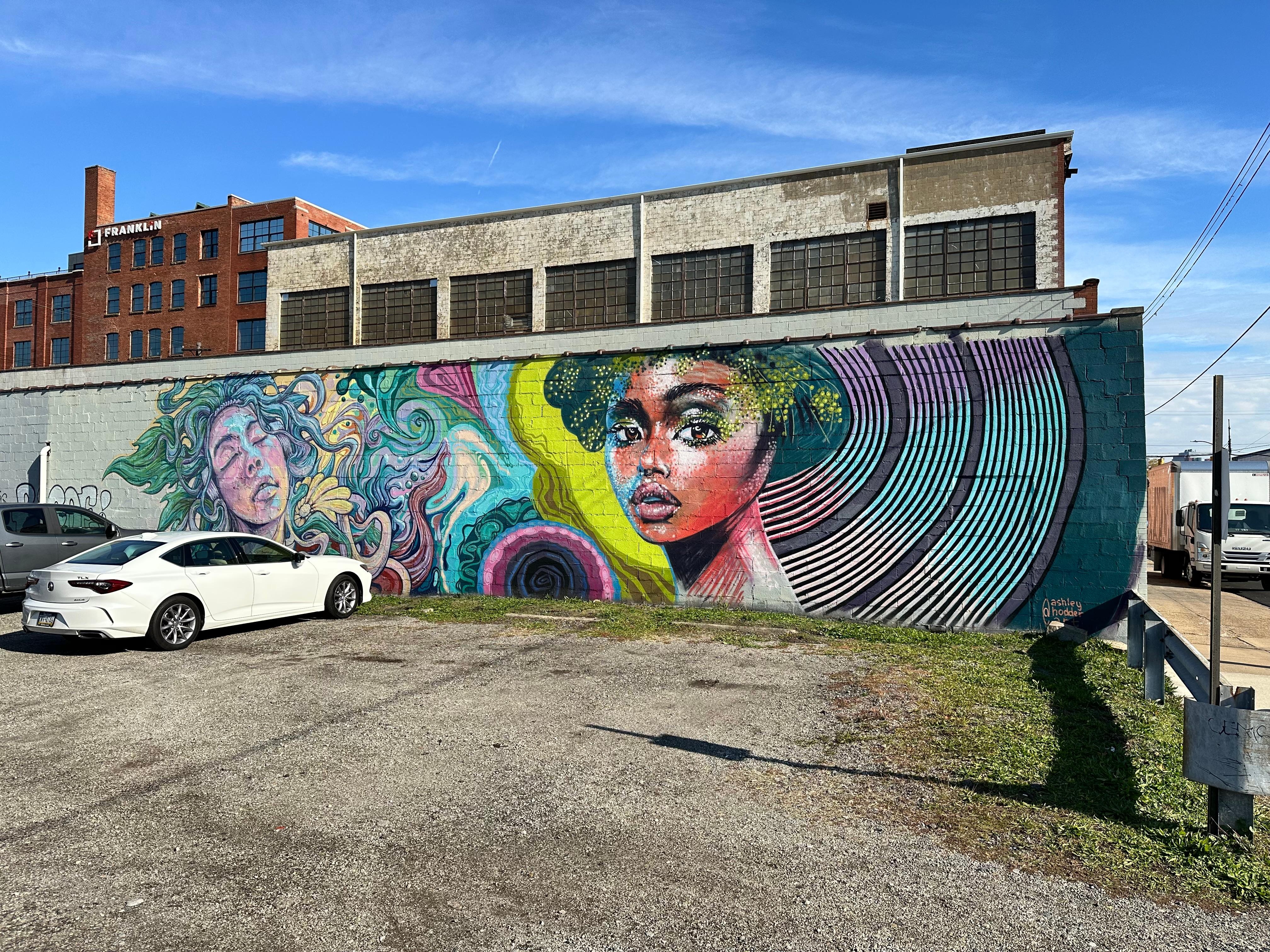 Artwork on display near bnb along Penn Avenue 