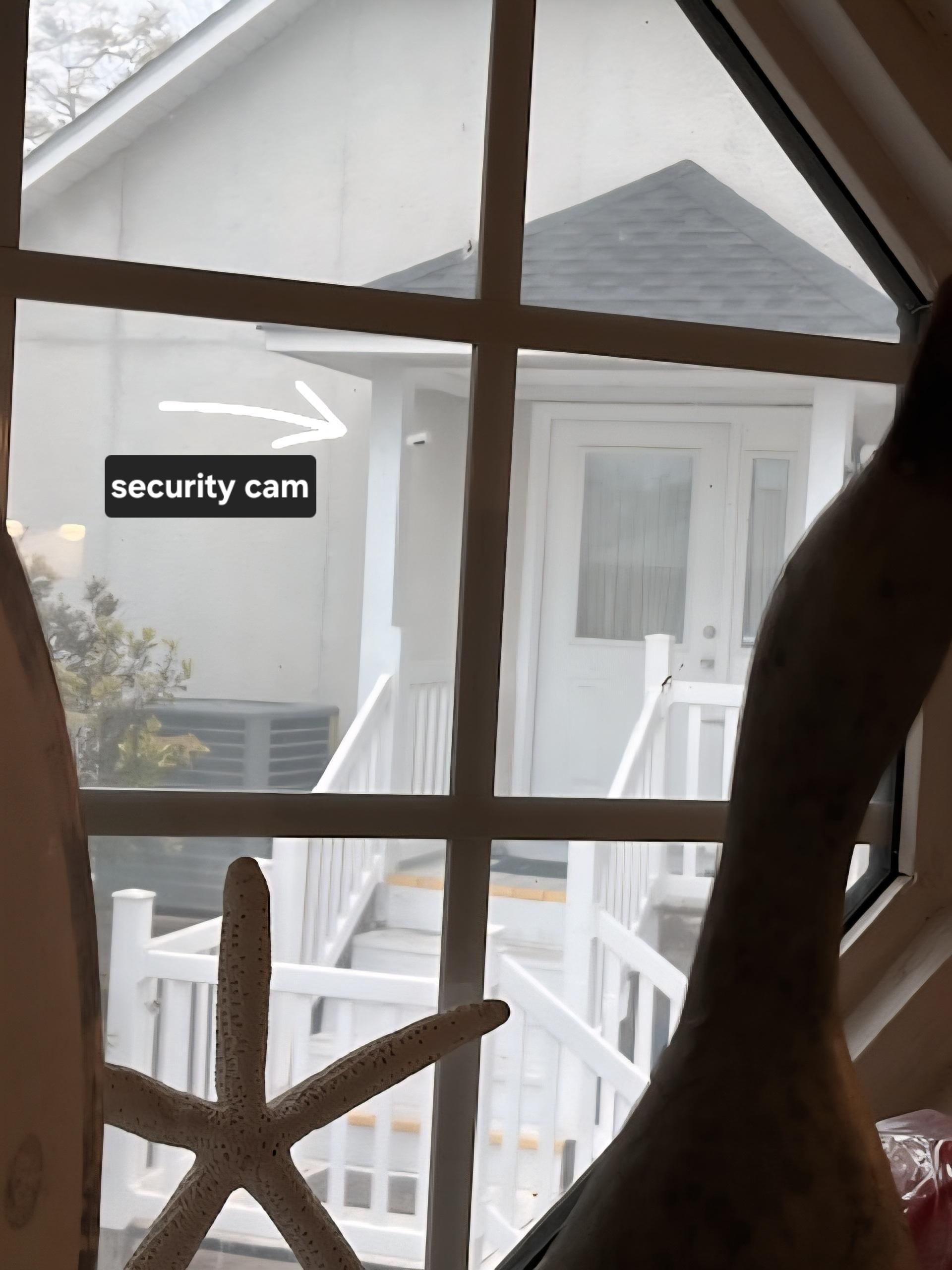 No Curtains to block the video camera