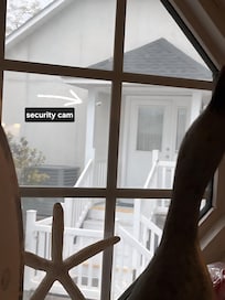 No Curtains to block the video camera