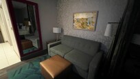 Living area pull out bed
