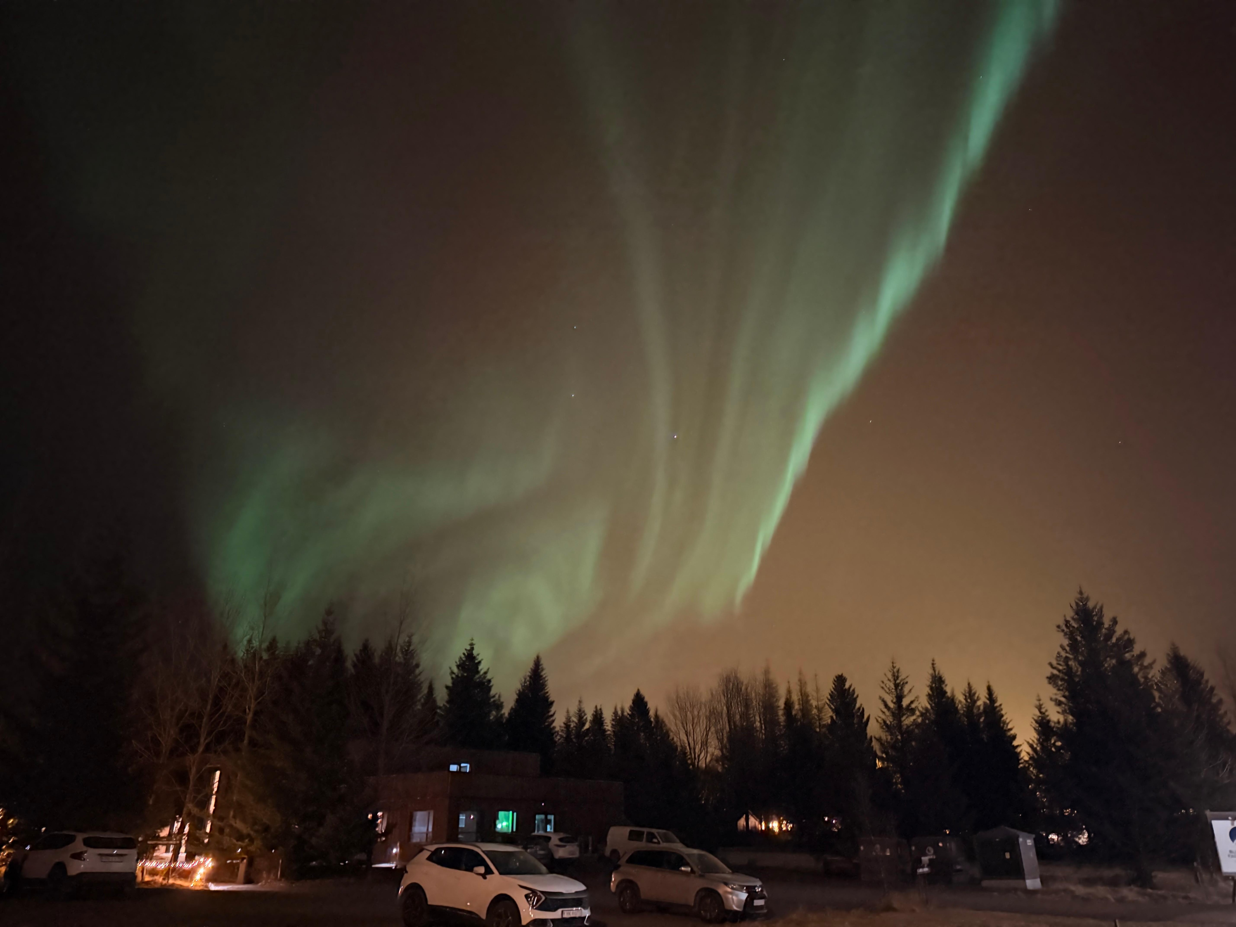 Northern lights over the property. 