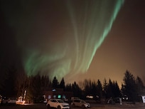 Northern lights over the property.