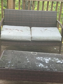 Back porch patio furniture