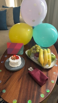 Bday cake in our room