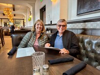 Dinner to celebrate our 50th wedding anniversary