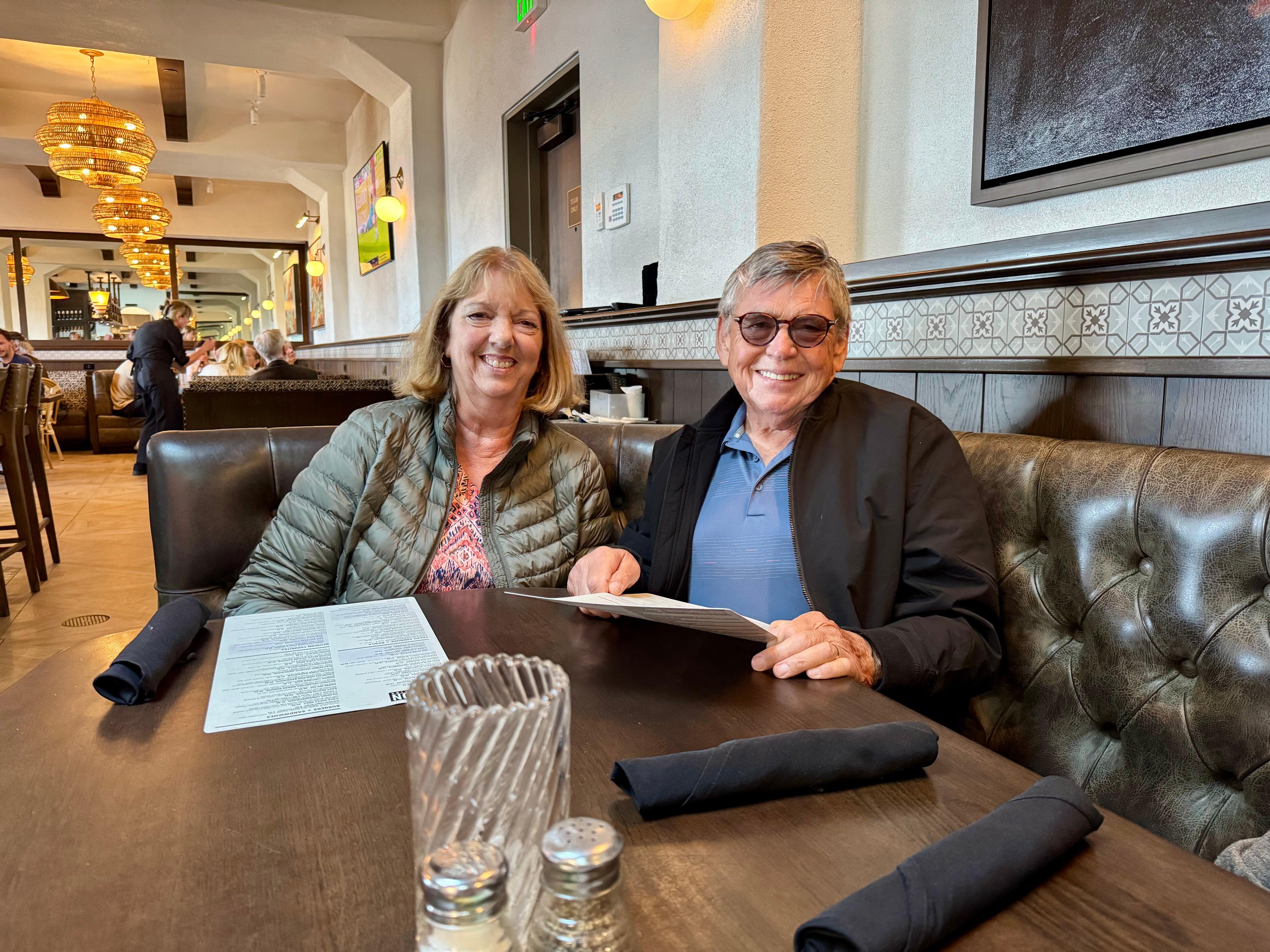 Dinner to celebrate our 50th wedding anniversary