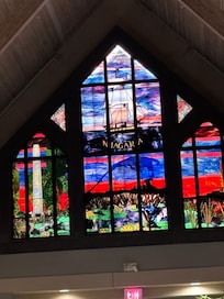 Lovely window in the pool area.