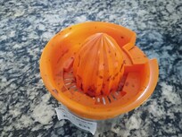 orange juicer straight from cabinet!