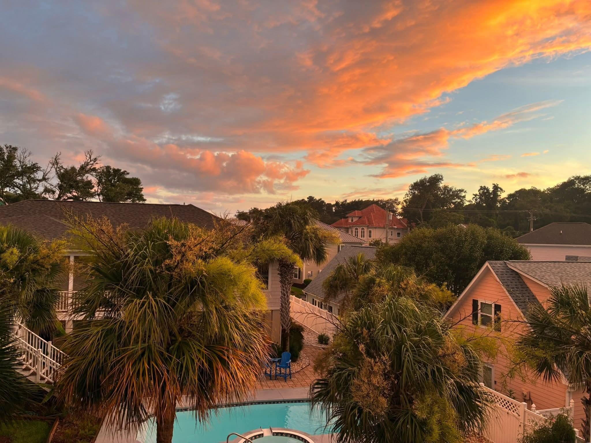 View from Coastal Charm balony.