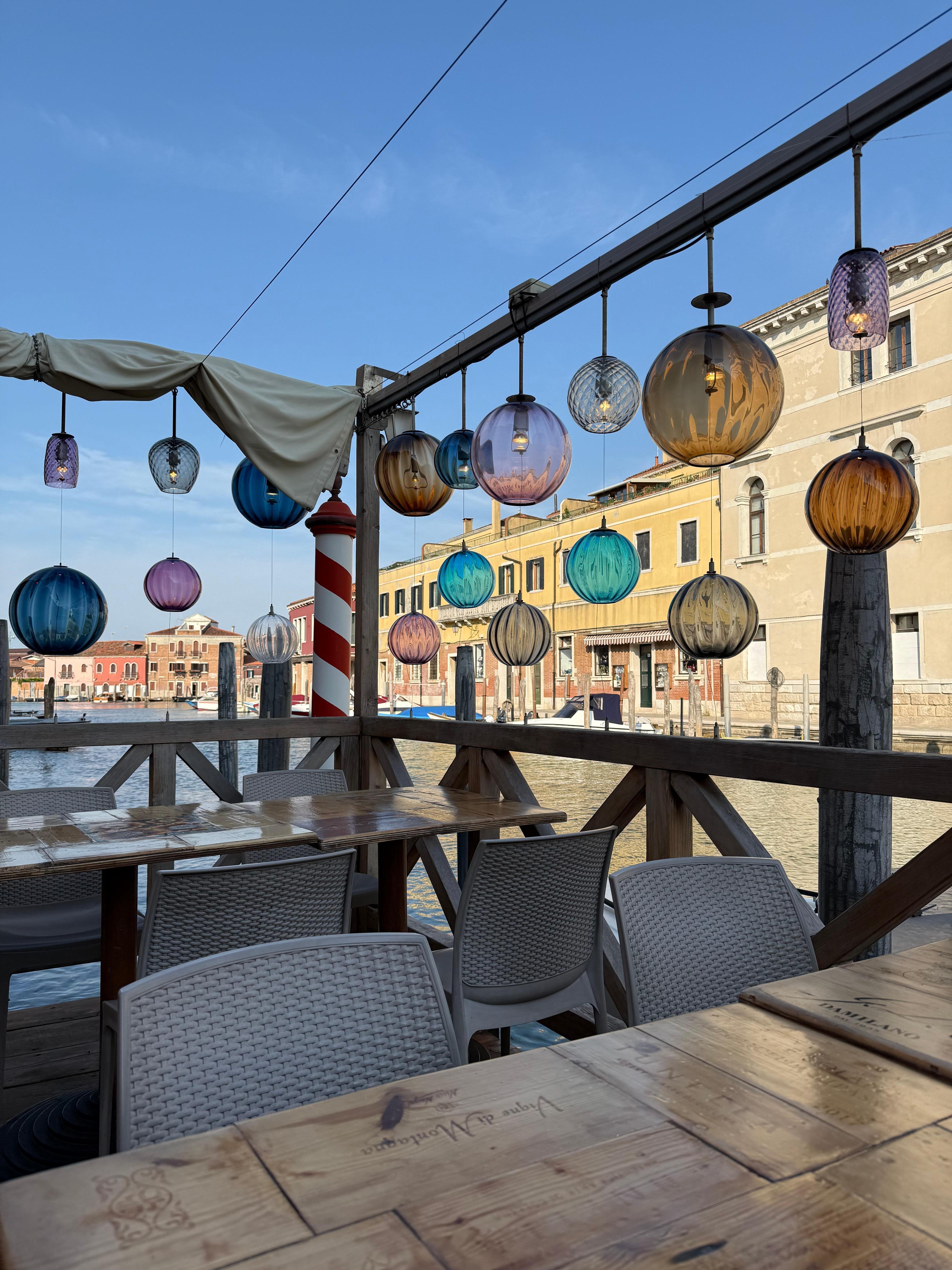 Restaurant next door ask for Francesca and her dad has a glass factory great deals on Murano glass!