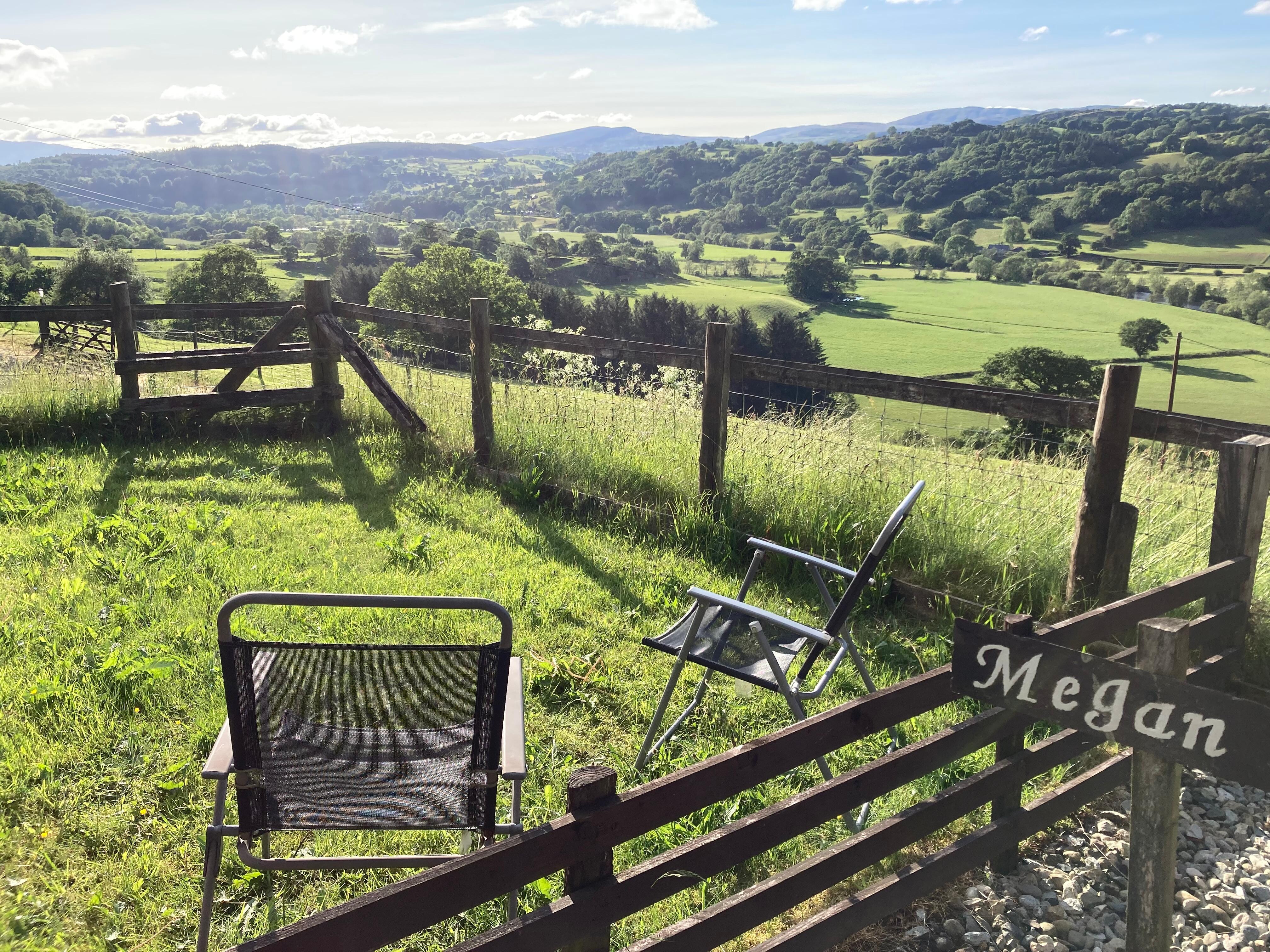 View from Megan’s garden area.