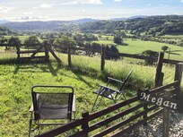 View from Megan’s garden area.