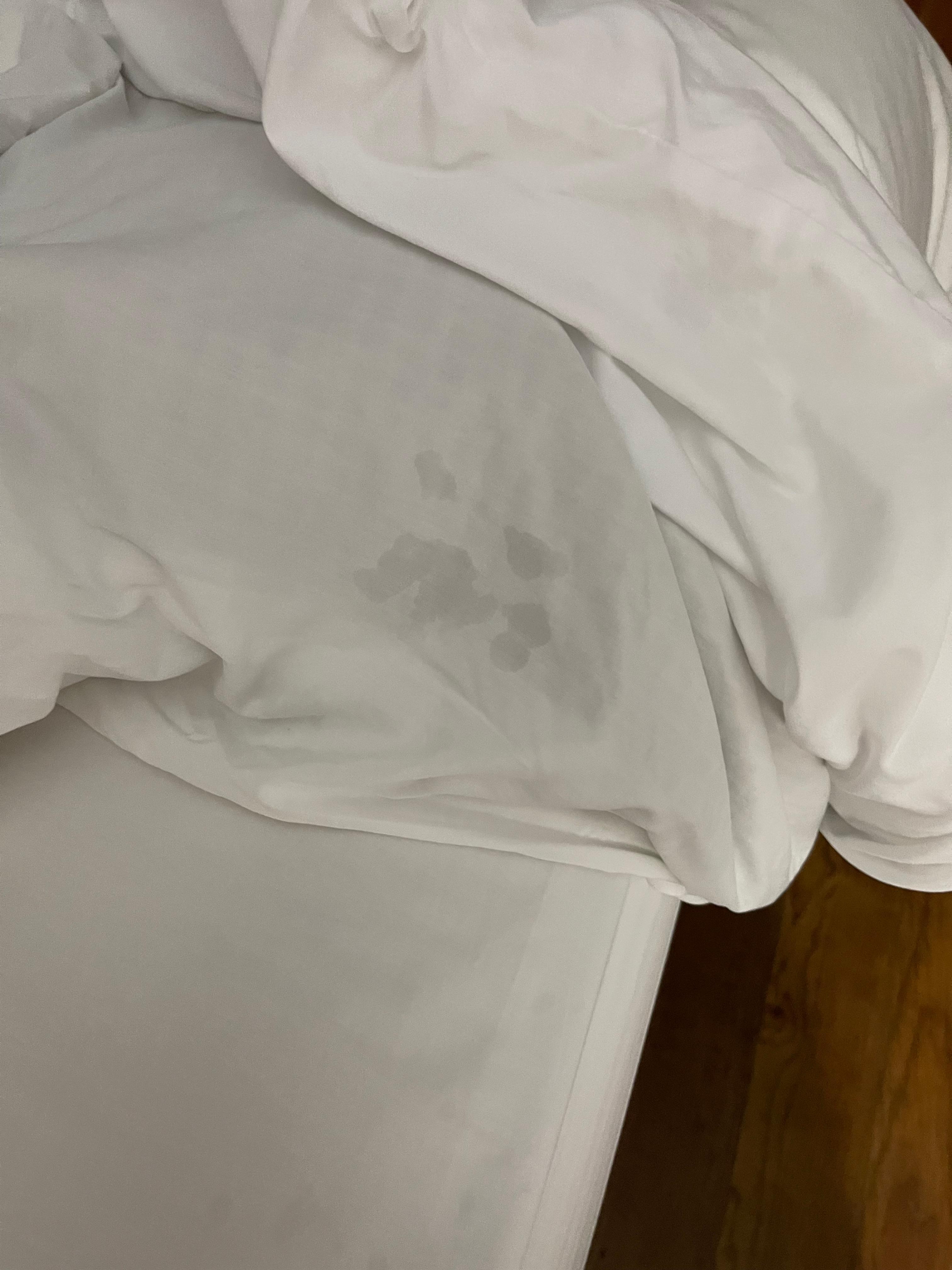 Dirty bedsheets