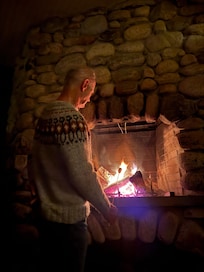 Snuggling, s’mores and outdoor fire.