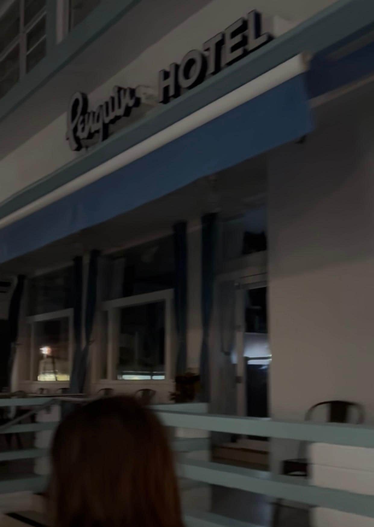 This was taken by me  the night at attempted check in. 