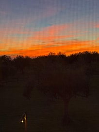 Sunset from the property