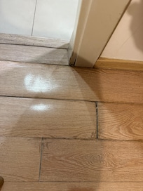 Floor water damage