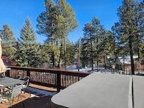 Beautiful view from deck and in hot tub!