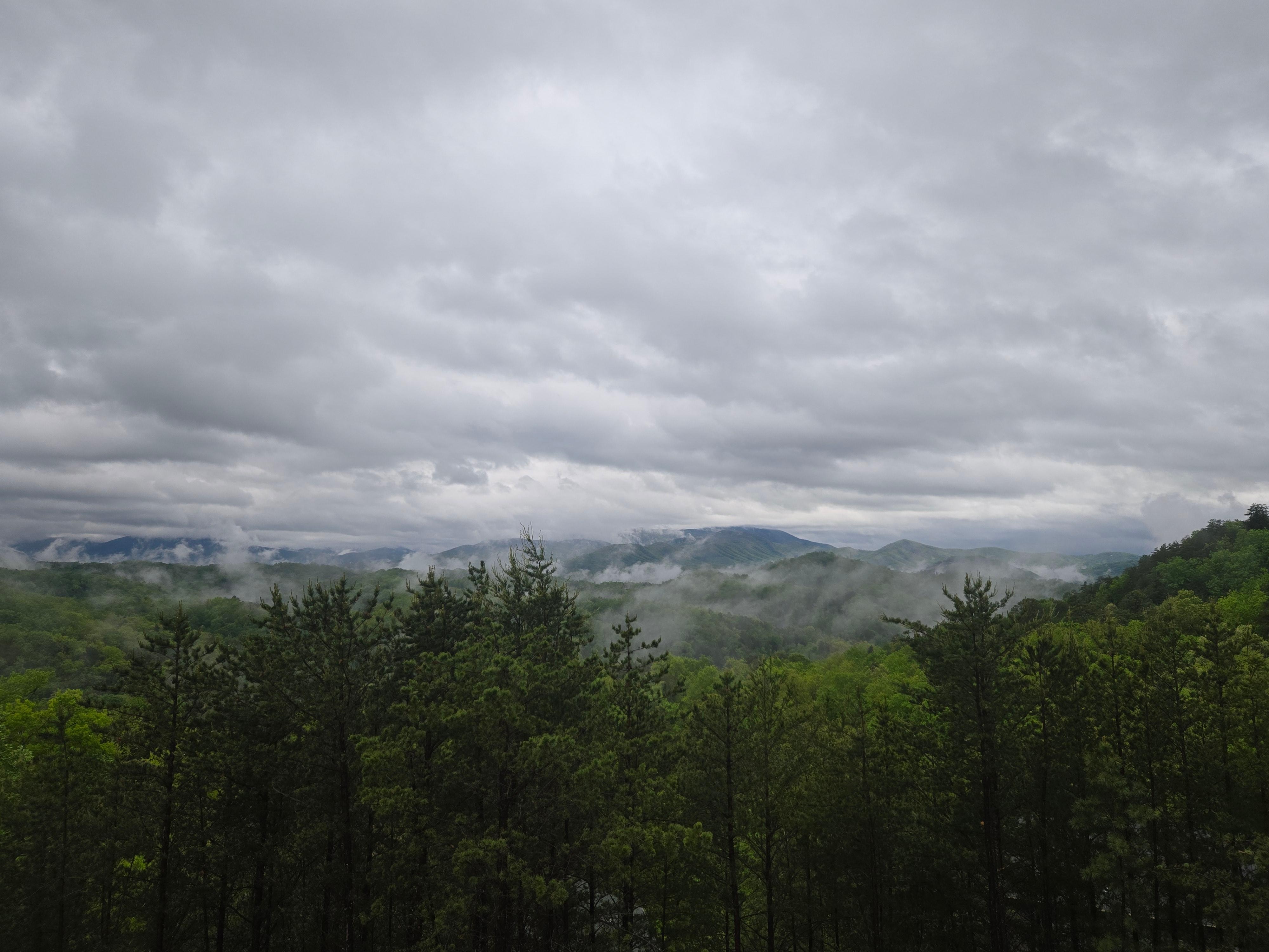 Smoke in the mountains