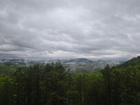 Smoke in the mountains