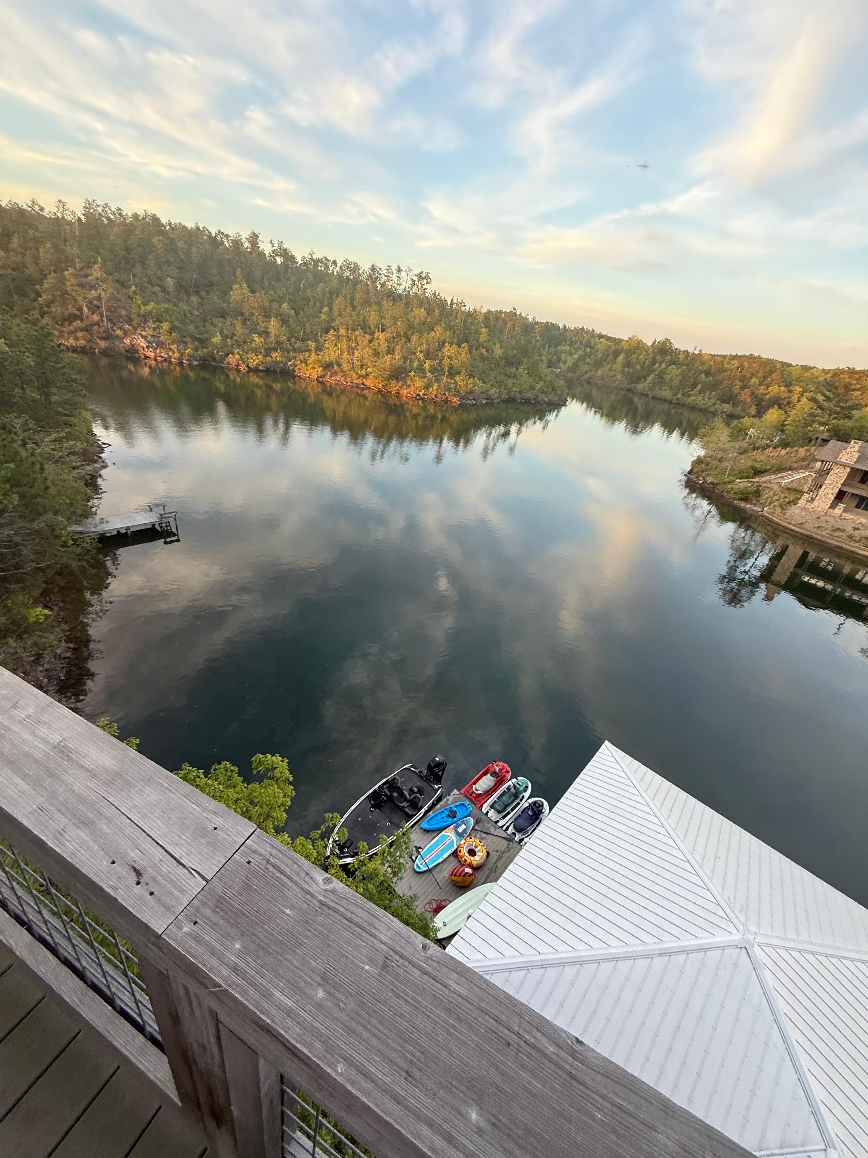 We brought a boat and three jet skis. The dock was amazing!