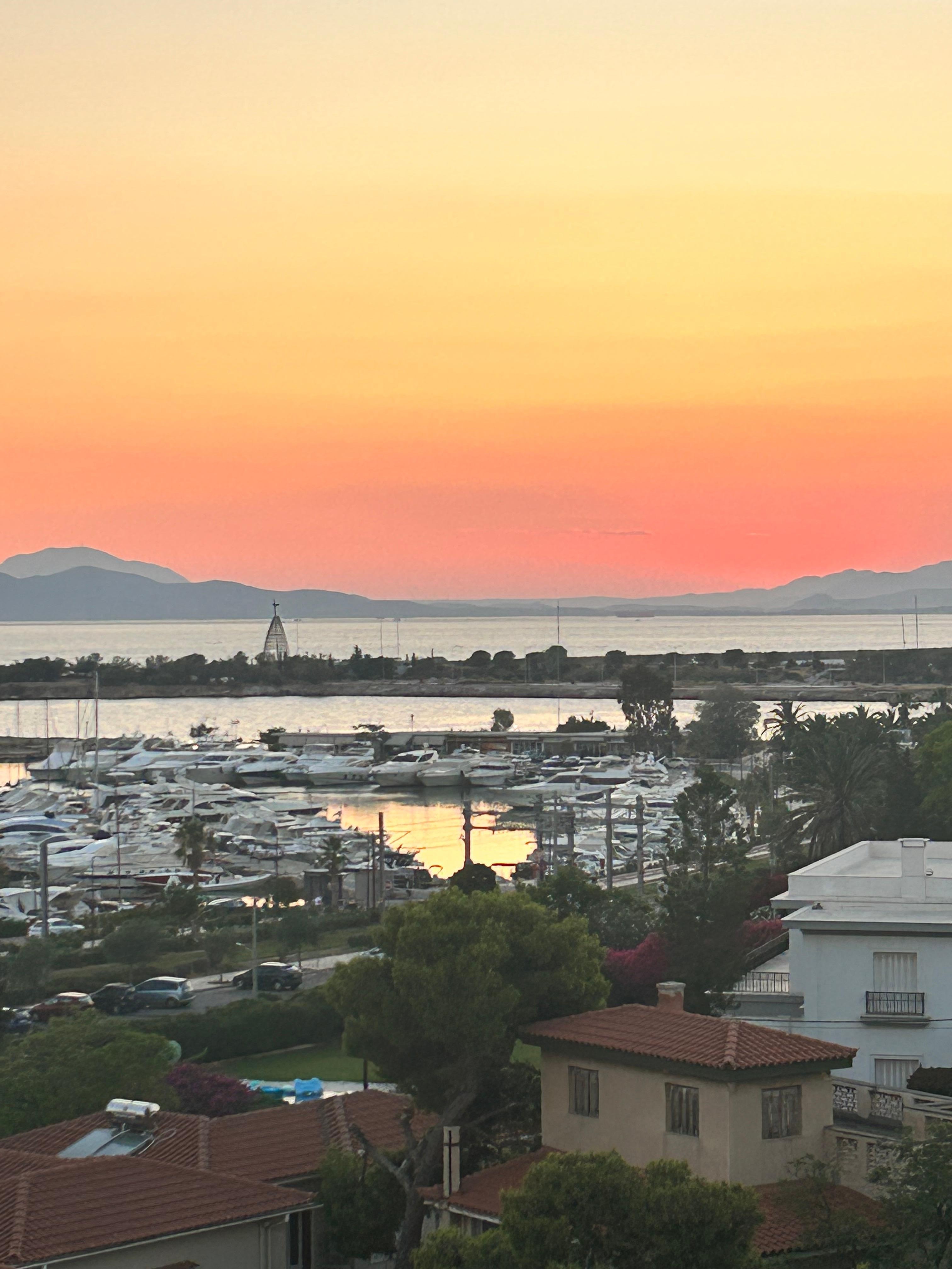 This was the view from the rooftop restaurant.