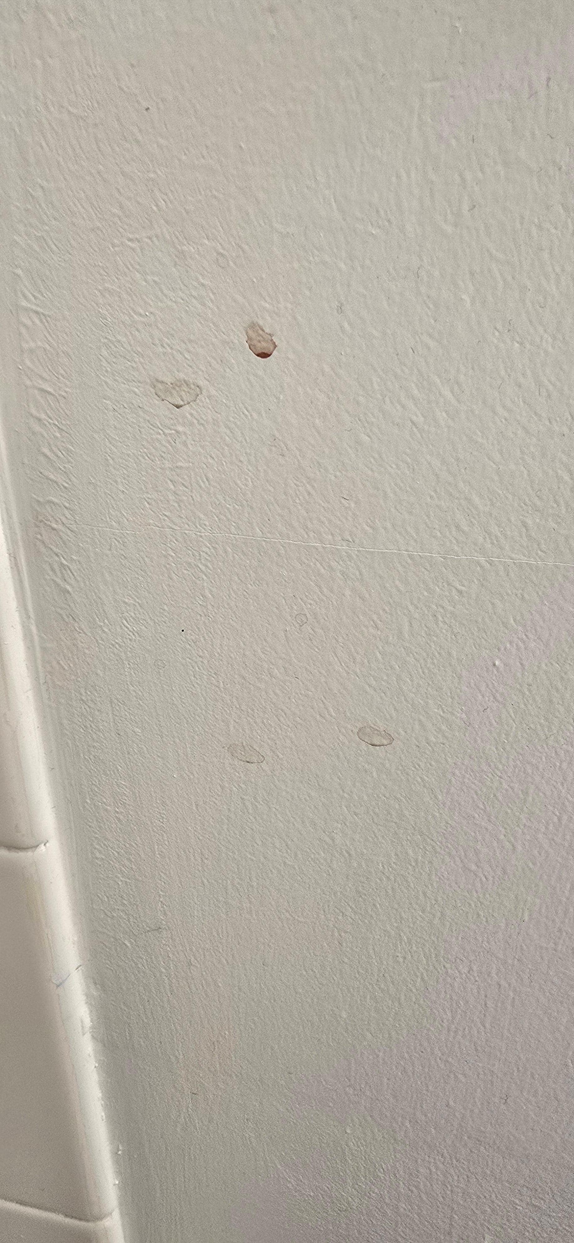 Dirt on wall