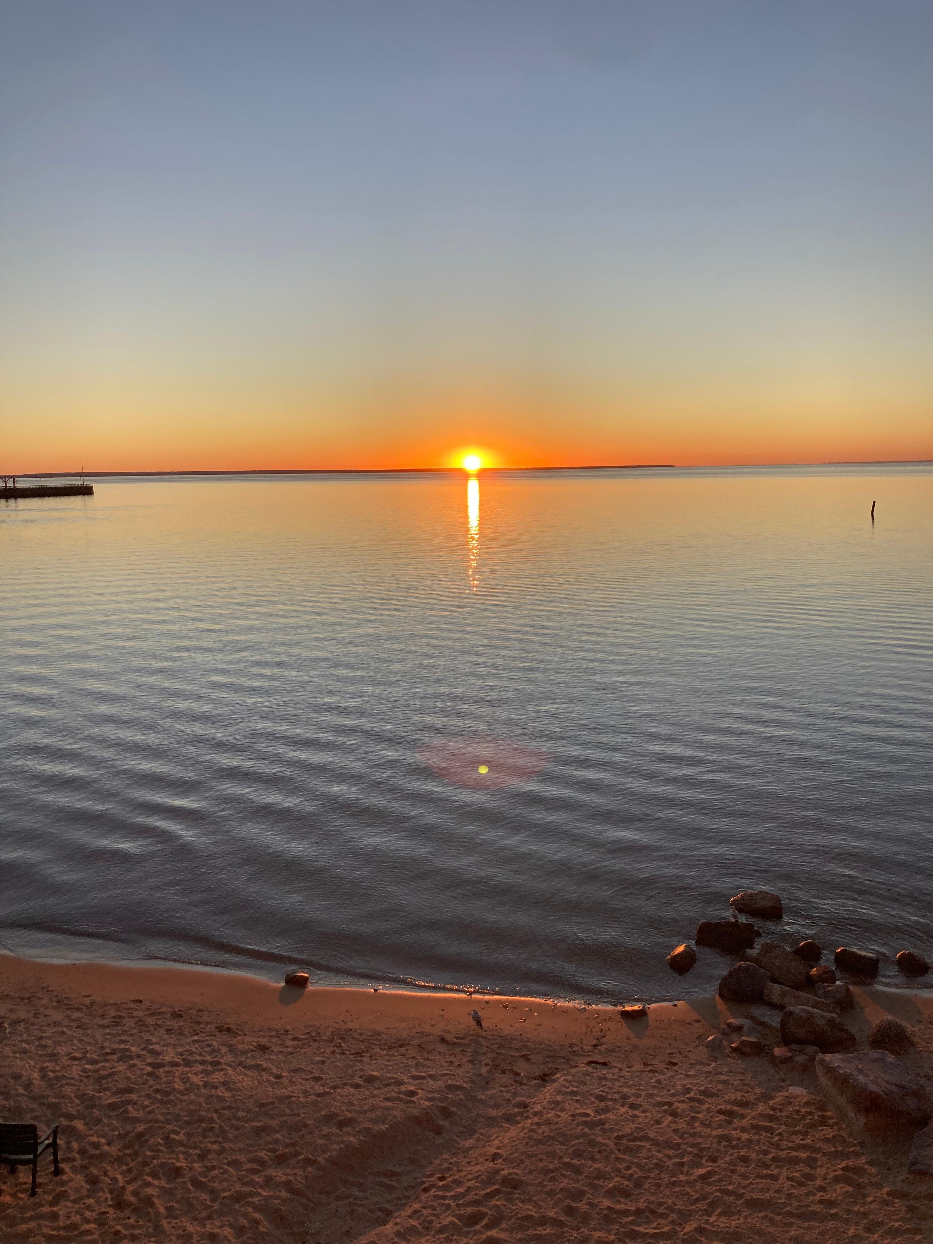 Sunrise from our balcony 