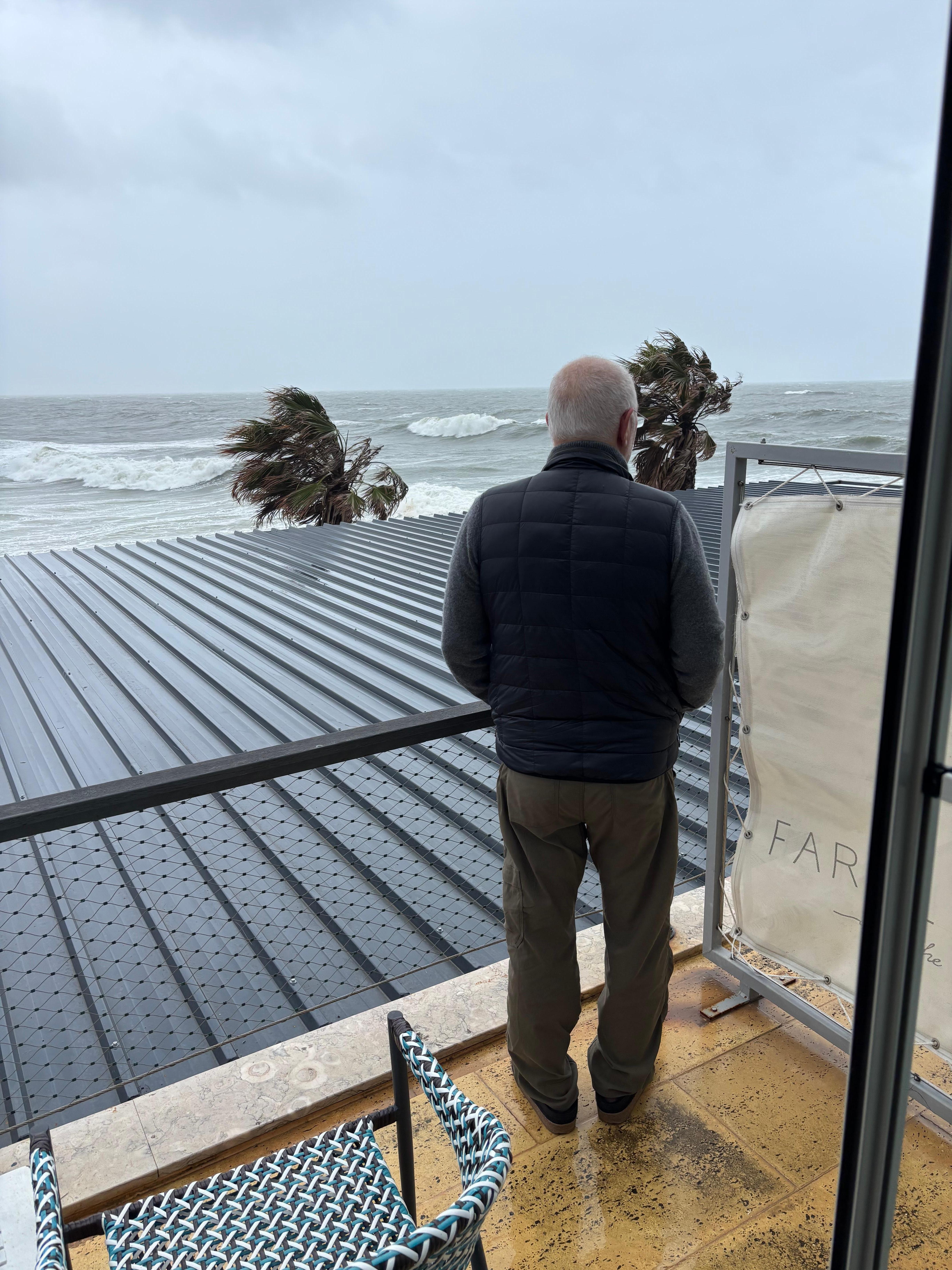 The view out our balcony. 