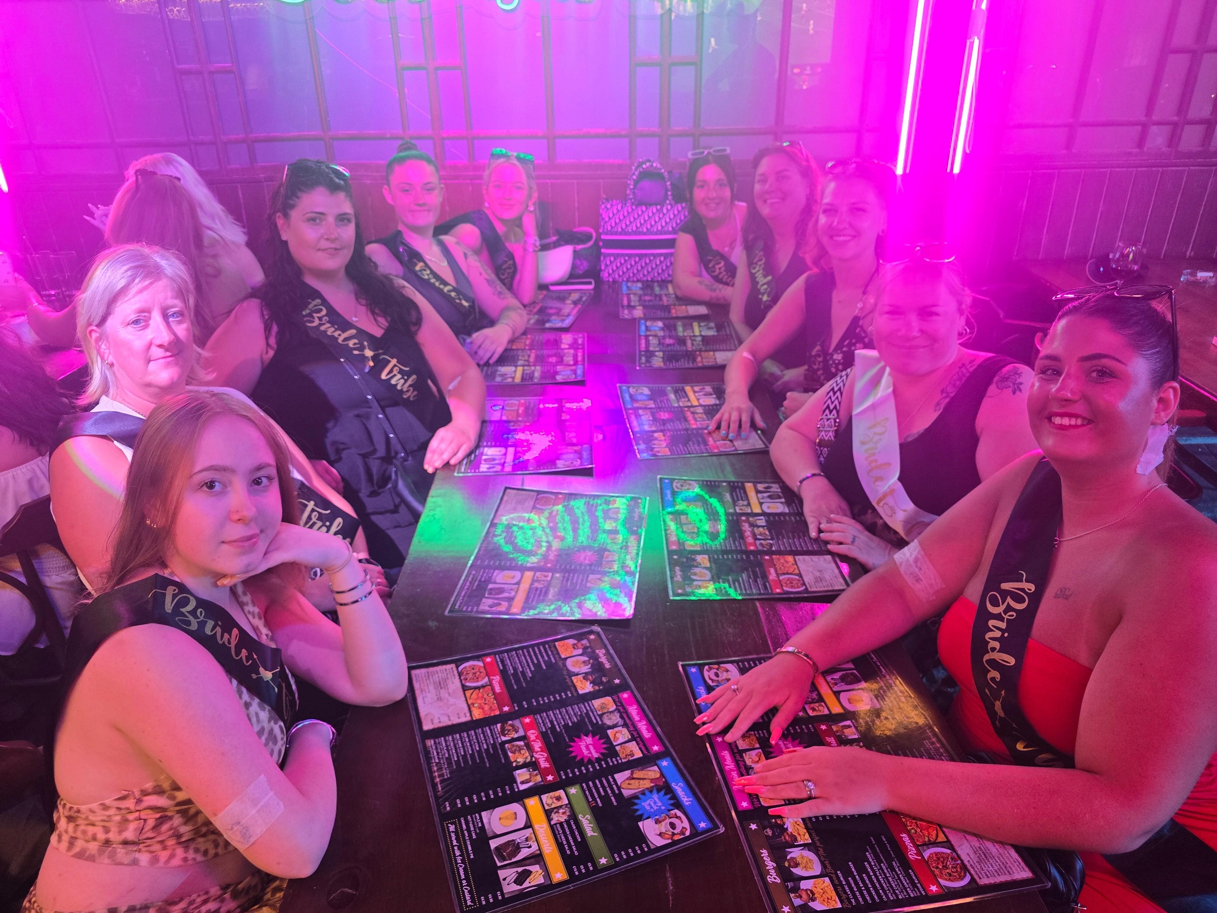 All the girls together on our last night x