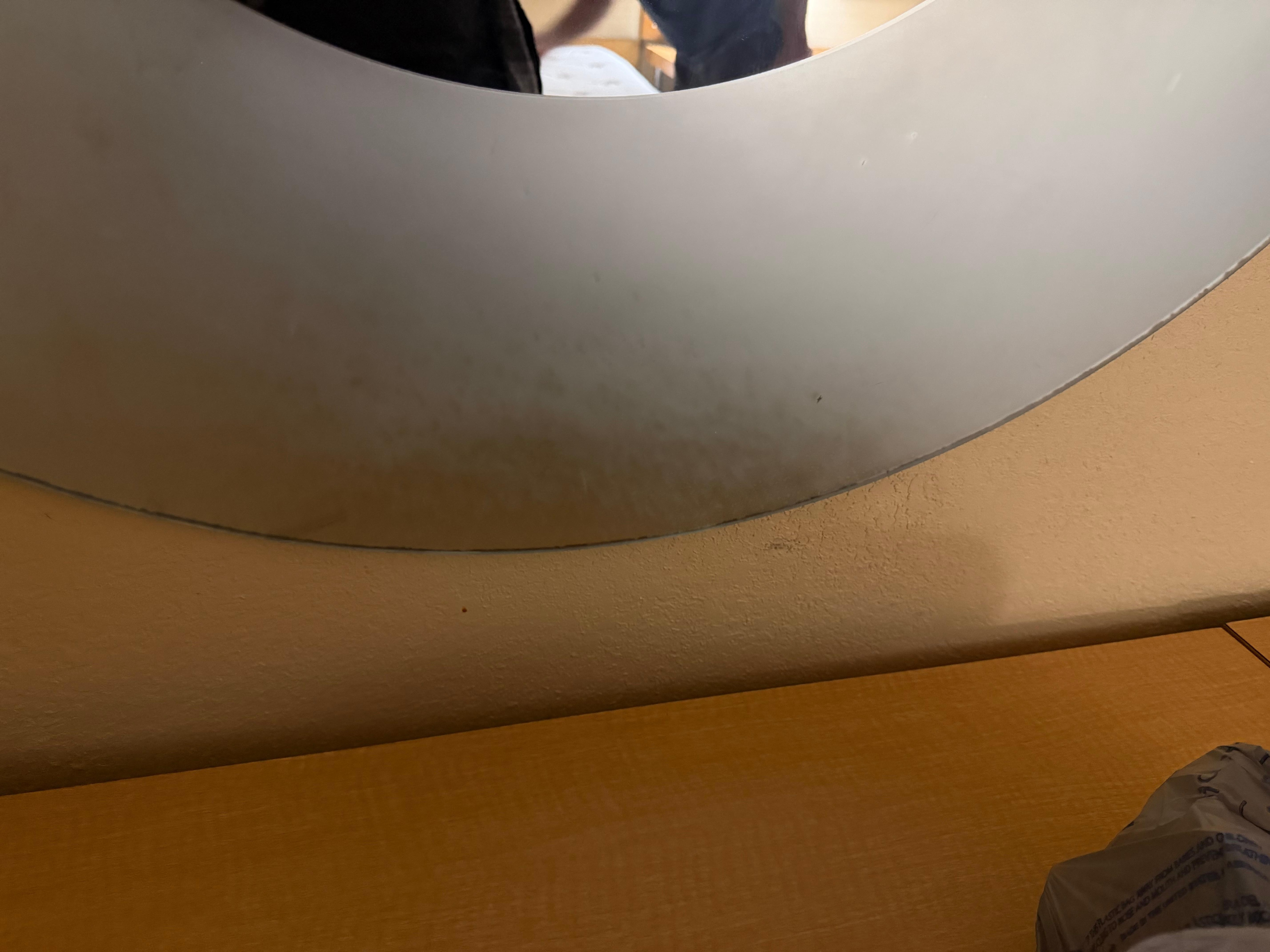 Dirt and grime on the walls