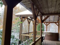 The hot tub was so relaxing!