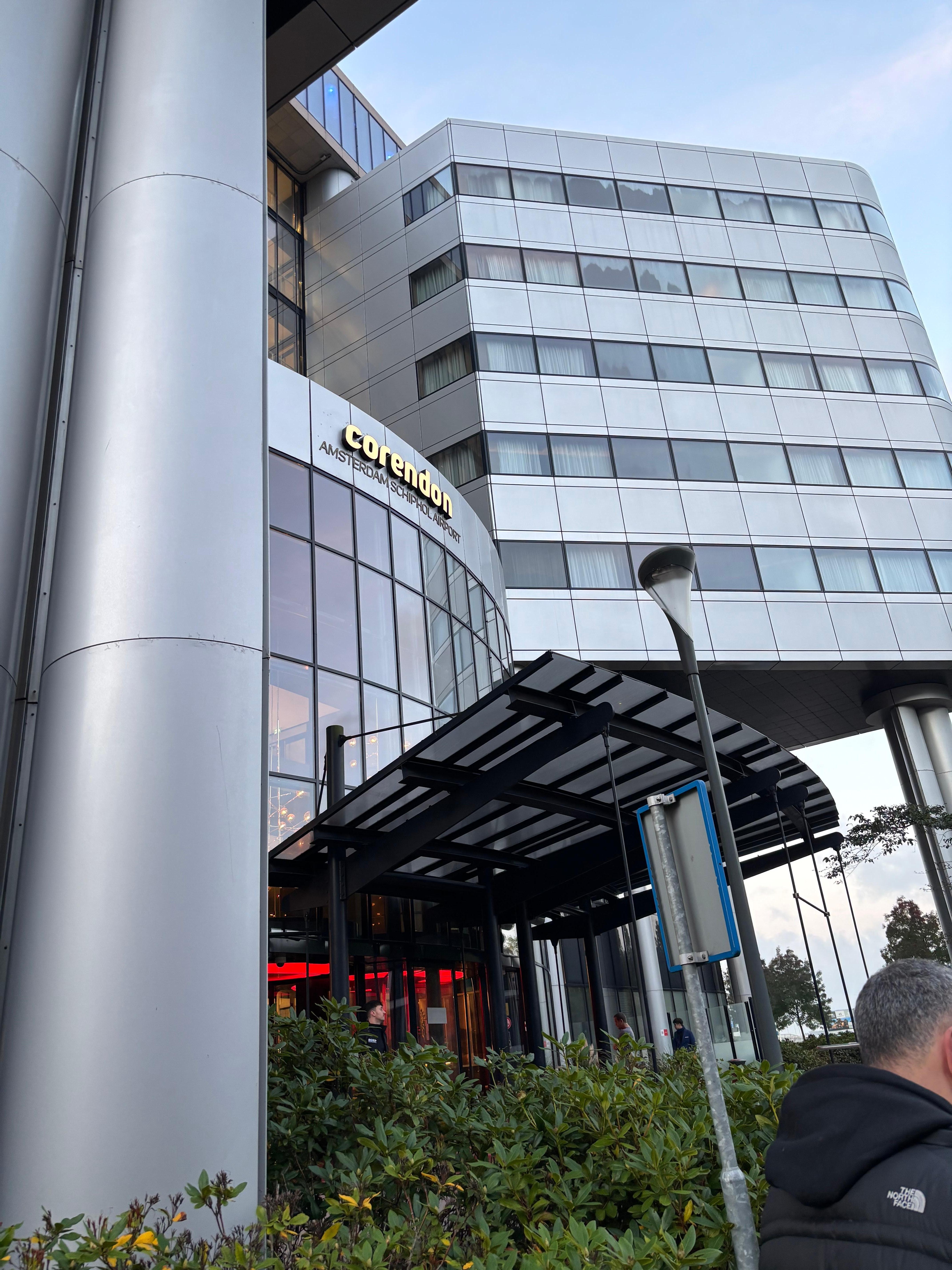 Front entrance of hotel