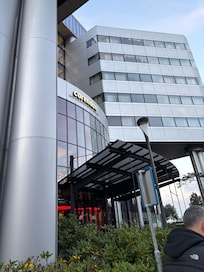 Front entrance of hotel