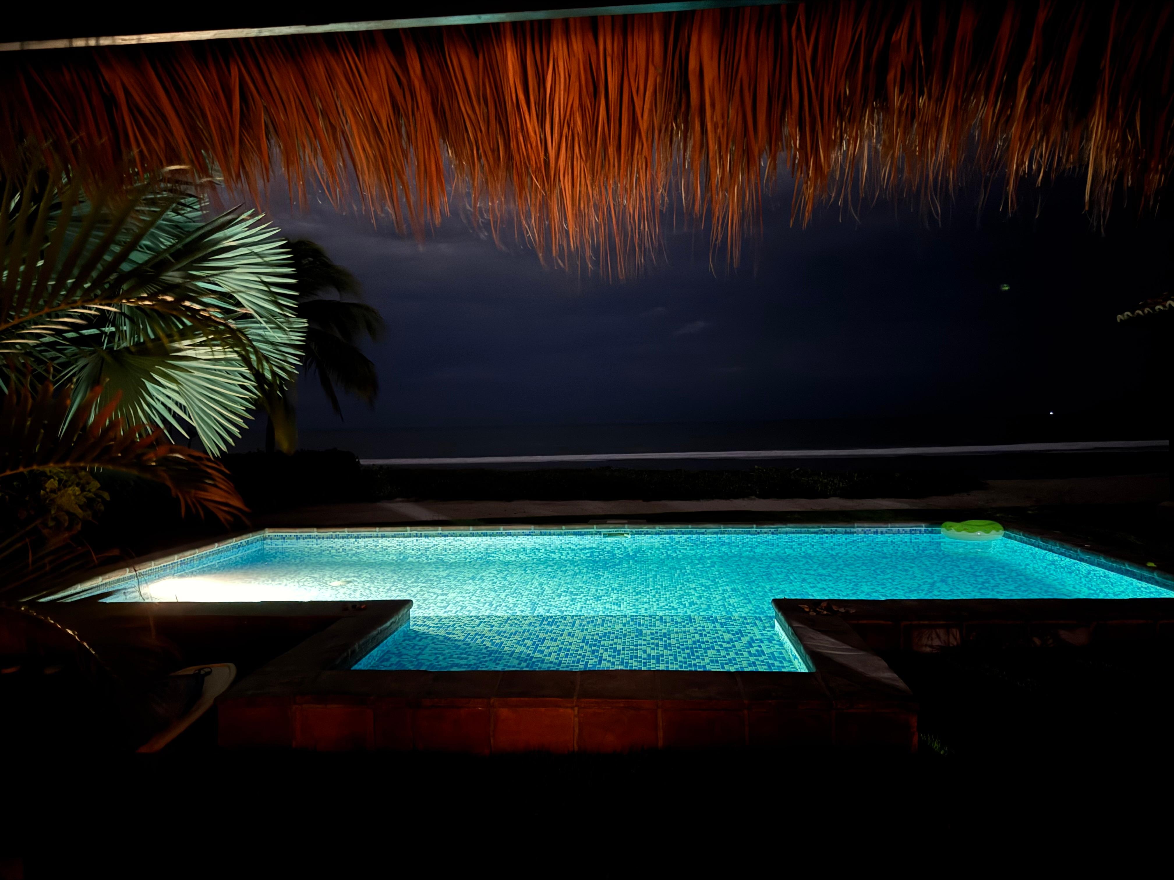 Evening swimming was a great way to cool down before bedtime. 