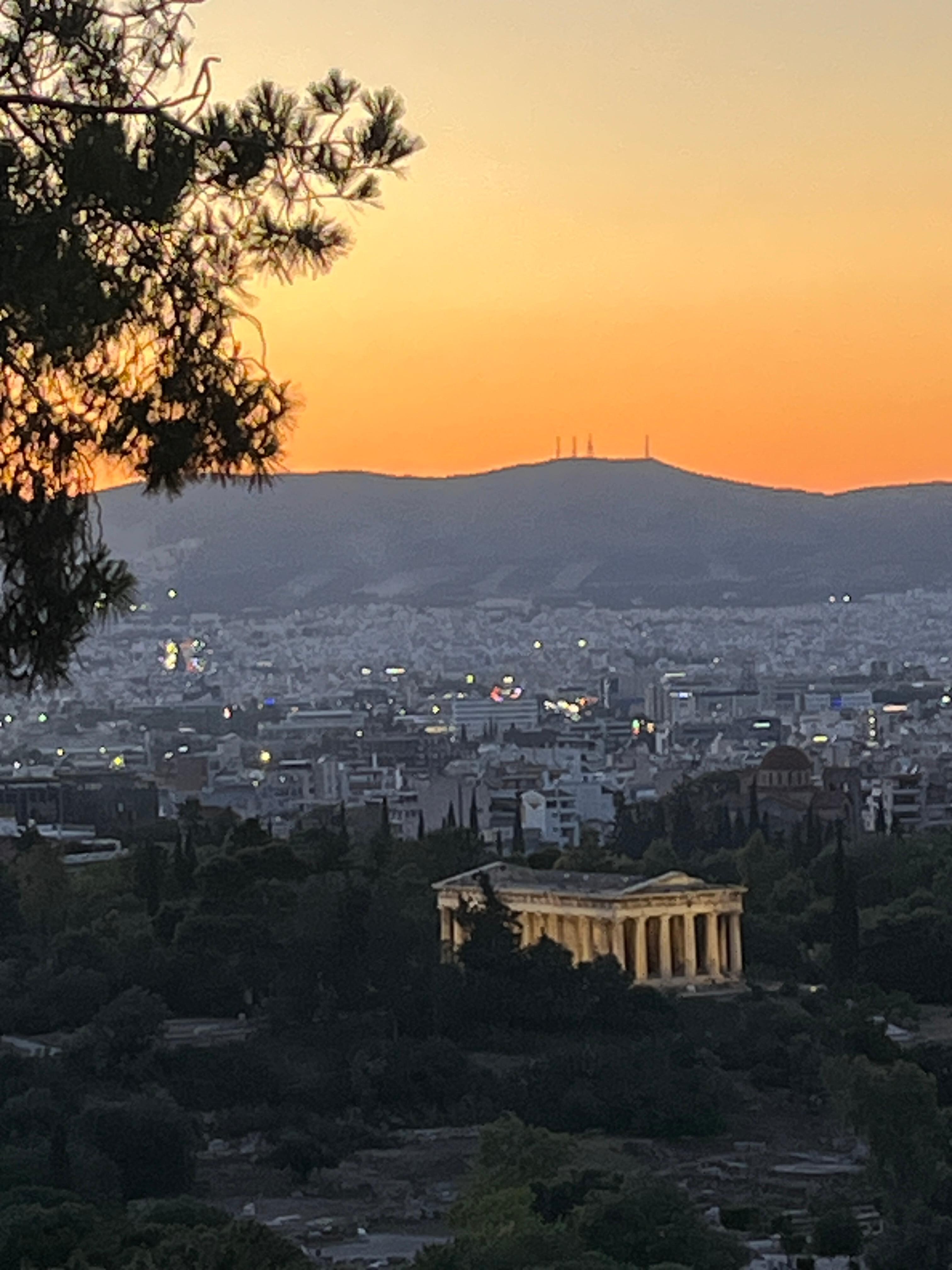 Sunset from Philopappos hill