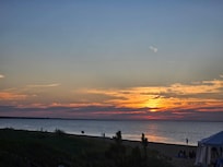 Sunset view from the on-site restaurant!