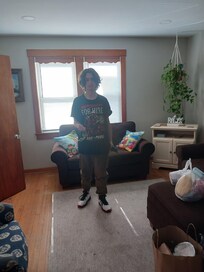 Checking out the living room