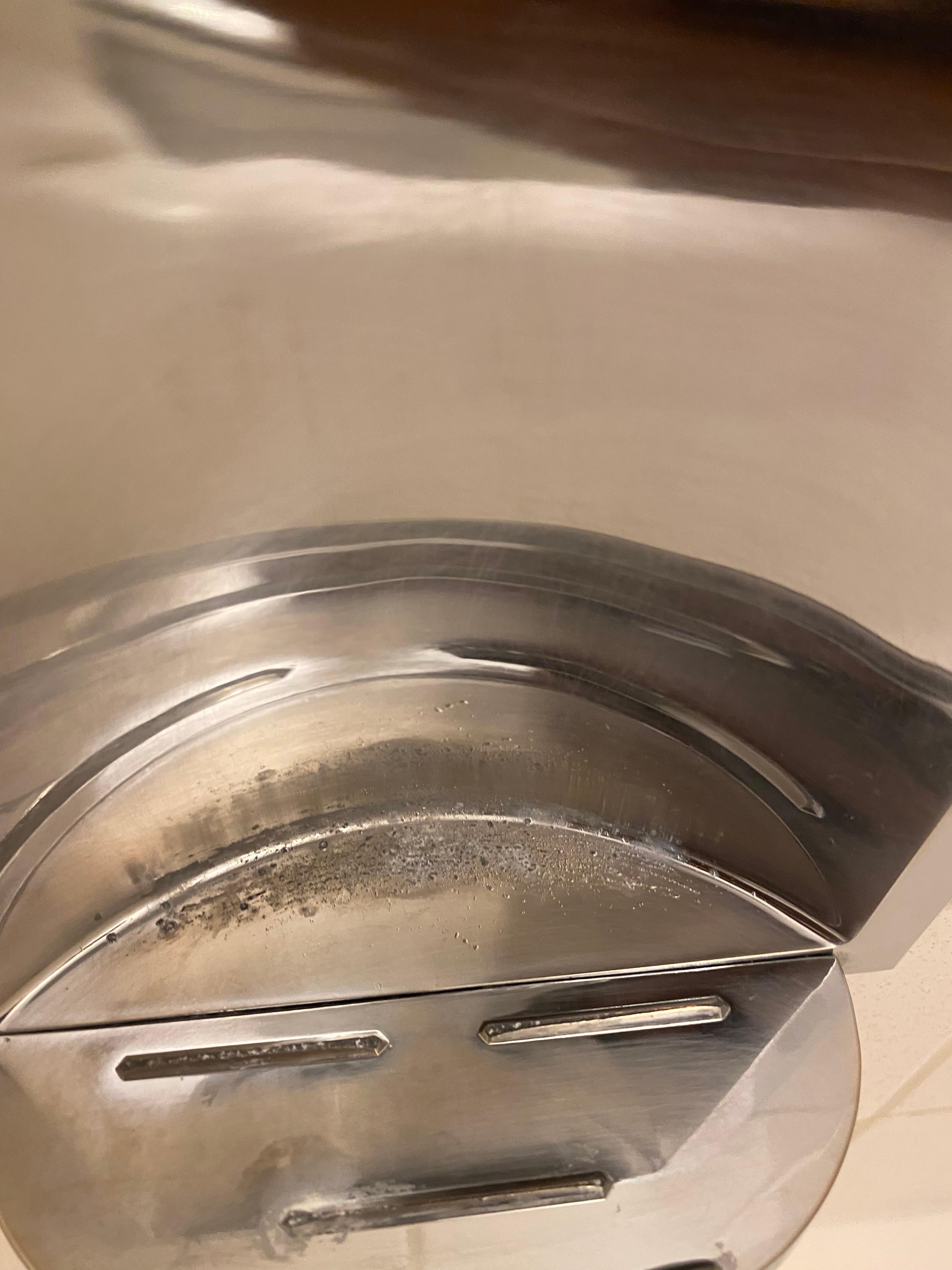Immense corrosion or mold like substance all around the bathroom. When we asked for it to be cleaned, most of it was still remaining