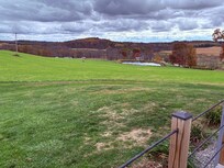Across the field from the deck