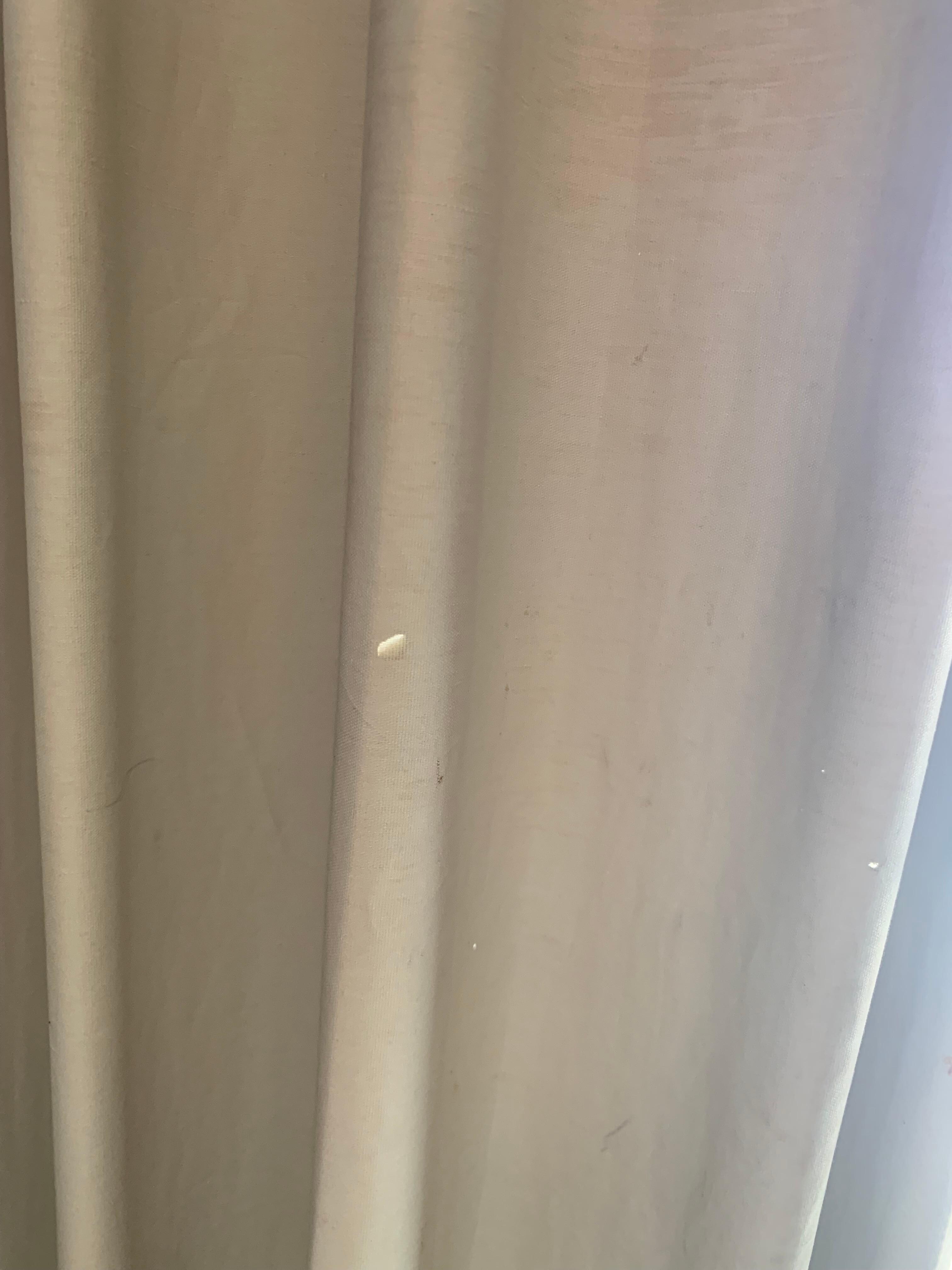 There are holes on curtains 