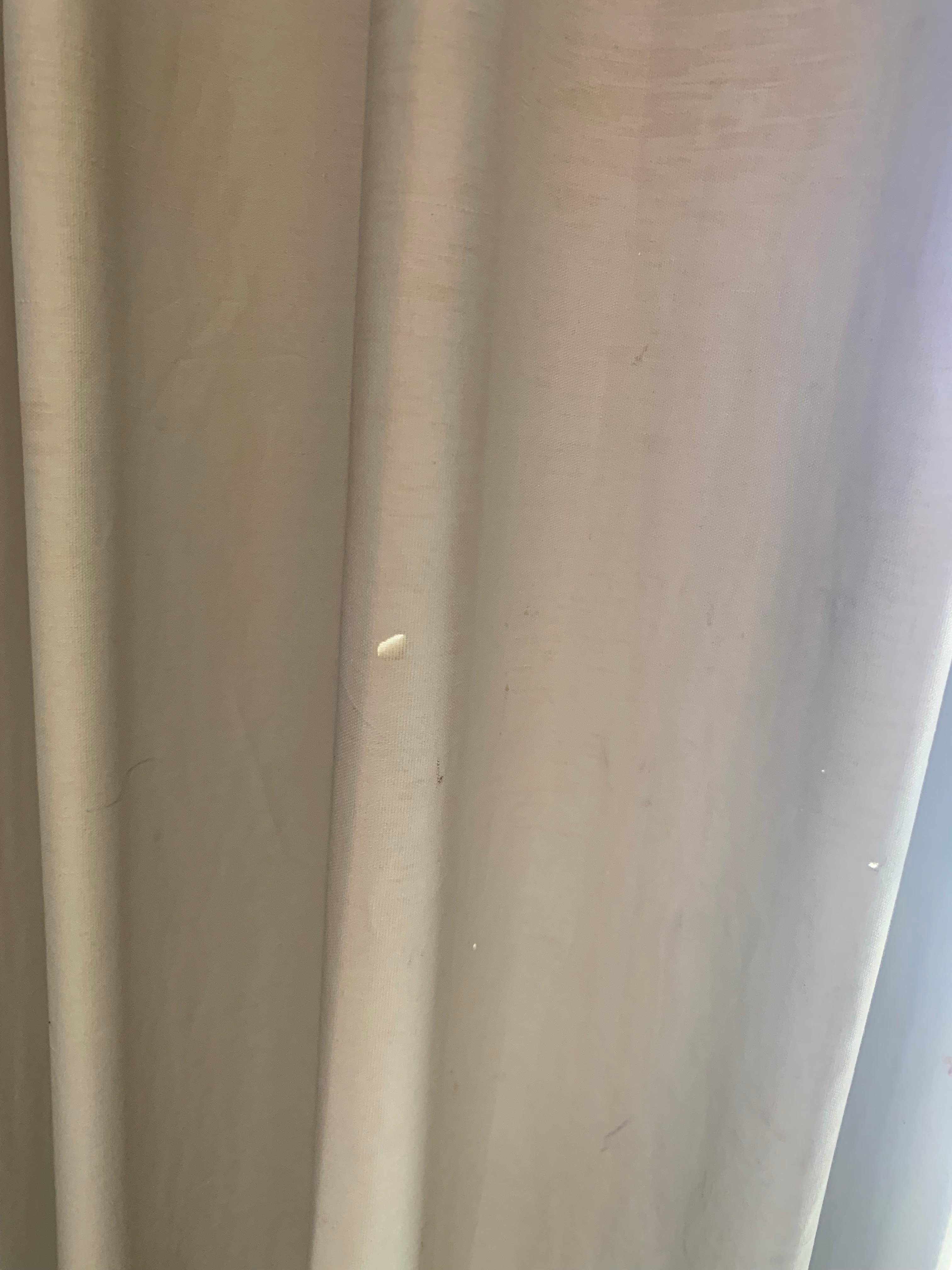 There are holes on curtains