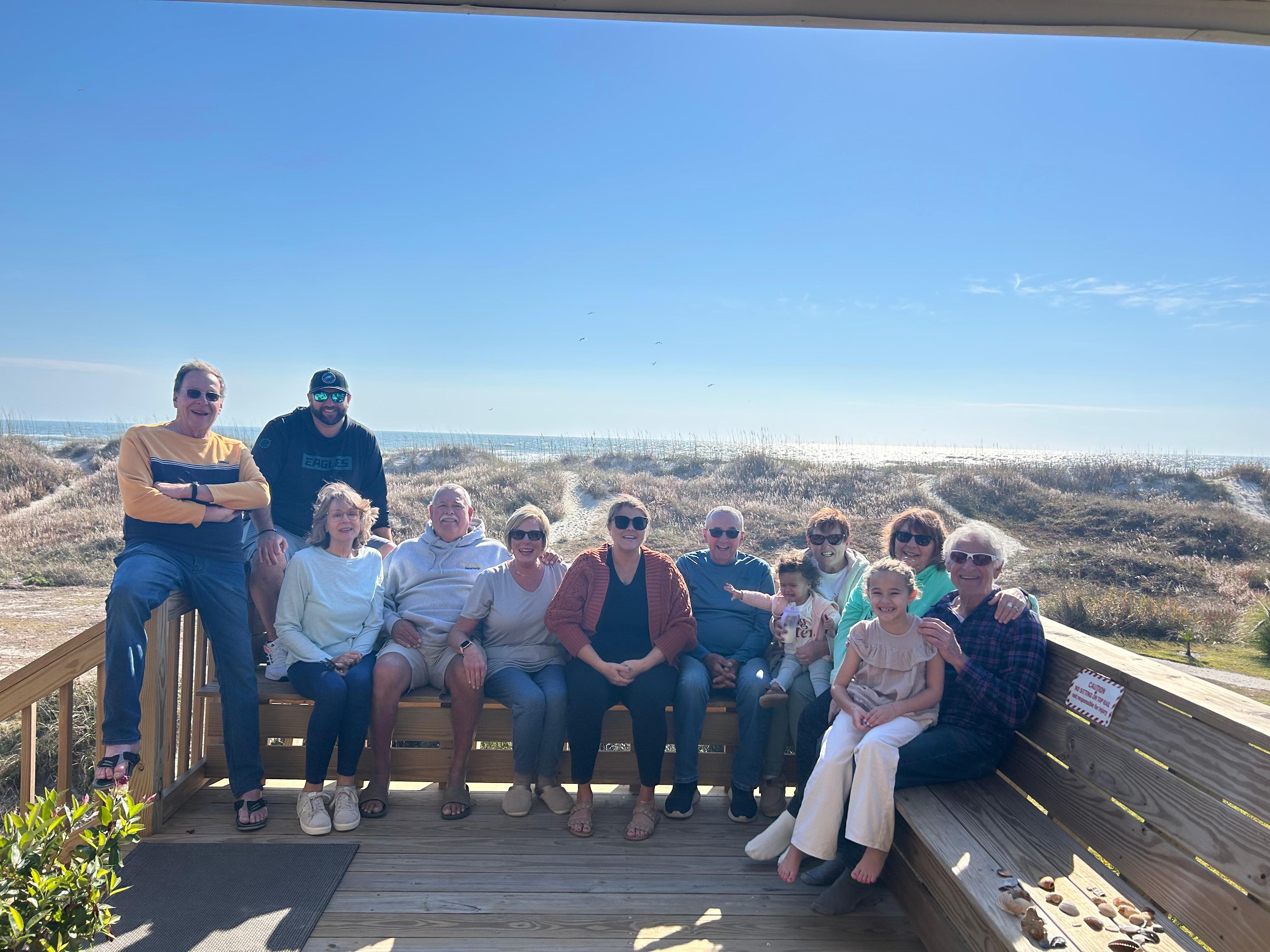 We had 9 adults stay for the weekend and additional family came for the day.  