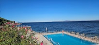 Salt water pool near the sea - unheated